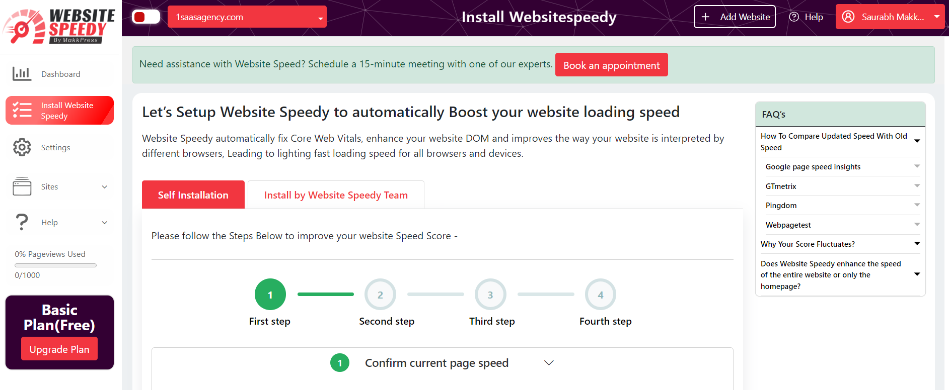 Install Speedy Website